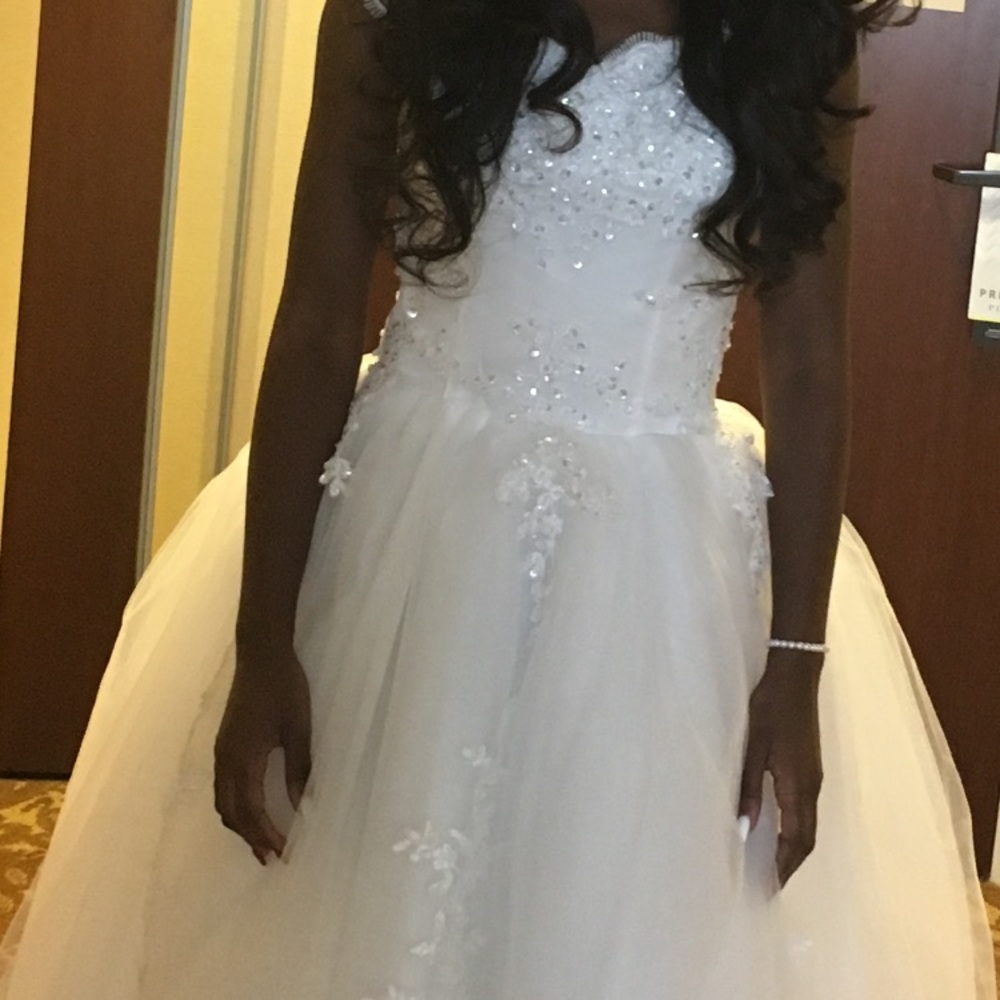 Elegant white gown